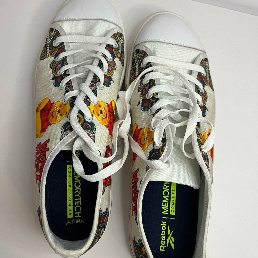 Rebook memory tech ortholite Winnie the Pooh Sneakers size 12